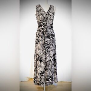 Talbots NWOT Tropical Print Knit Jersey Maxi Dress